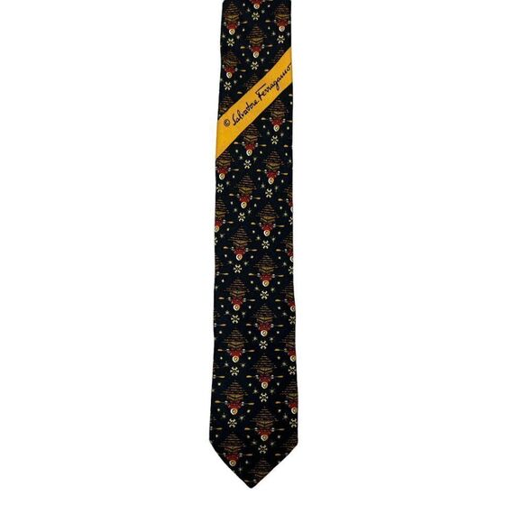 Salvatore Ferragamo Men's Silk Neck Tie - Picture 6 of 12